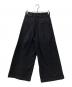 PROTAGONISTA (プロタゴニスタ) デニムワイドパンツ ブラック サイズ:1：5000円