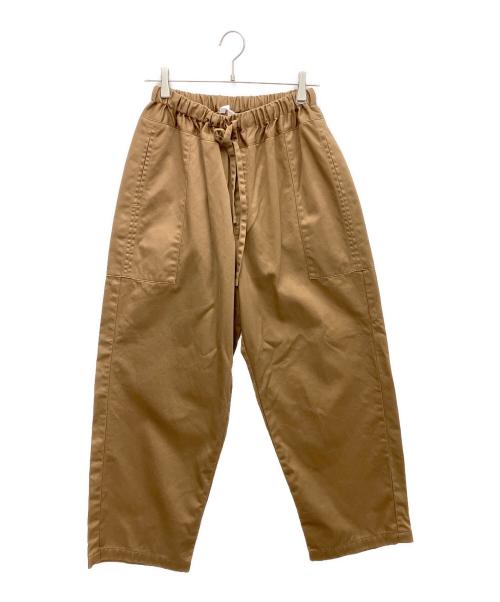 homspun（ホームスパン）homspun (ホームスパン) 高密度ウエポンギャザーパンツ ブラウン サイズ:Fの古着・服飾アイテム