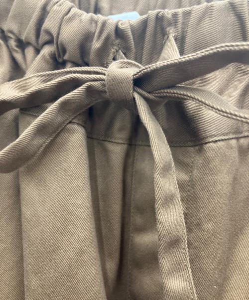 homspun（ホームスパン）homspun (ホームスパン) 高密度ウエポンギャザーパンツ ブラウン サイズ:Fの古着・服飾アイテム