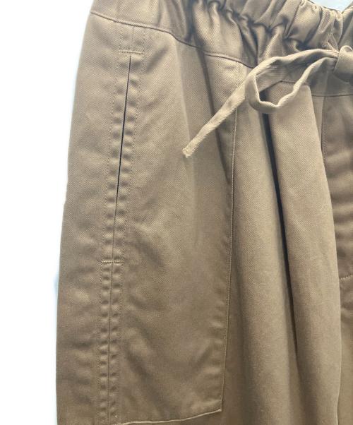 homspun（ホームスパン）homspun (ホームスパン) 高密度ウエポンギャザーパンツ ブラウン サイズ:Fの古着・服飾アイテム