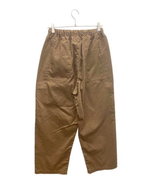 homspun（ホームスパン）homspun (ホームスパン) 高密度ウエポンギャザーパンツ ブラウン サイズ:Fの古着・服飾アイテム