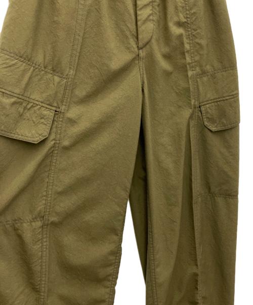 beautiful people（ビューティフルピープル）beautiful people (ビューティフルピープル) tropical wool bow silhouette pants カーキ サイズ:38の古着・服飾アイテム