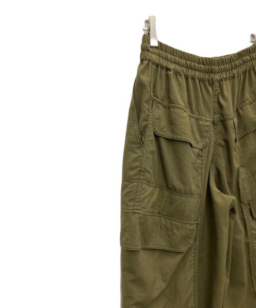 beautiful people（ビューティフルピープル）beautiful people (ビューティフルピープル) tropical wool bow silhouette pants カーキ サイズ:38の古着・服飾アイテム