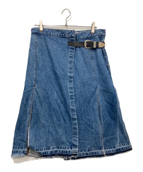 TOGA TOO（トーガ・トゥ）TOGA TOO (トーガ・トゥ) DENIM WRAP SKIRT ブルー サイズ:S 未使用品の古着・服飾アイテム