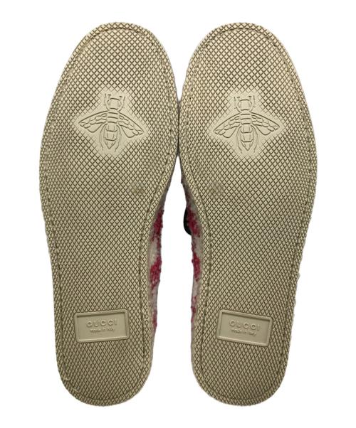 GUCCI（グッチ）GUCCI (グッチ) ホースビット ツイード ローファー　GUCCI　 レッド サイズ:38 1/2の古着・服飾アイテム