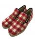 GUCCI（グッチ）の古着「ホースビット ツイード ローファー　GUCCI　」｜レッド