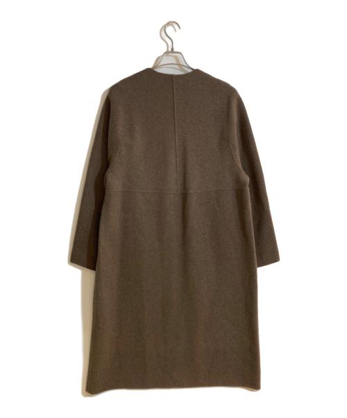 IENA（イエナ）IENA (イエナ) ノンミュールジングウールリバーコート ブラウン サイズ:38の古着・服飾アイテム