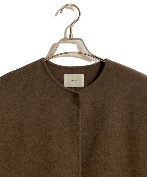 IENA（イエナ）IENA (イエナ) ノンミュールジングウールリバーコート ブラウン サイズ:38の古着・服飾アイテム