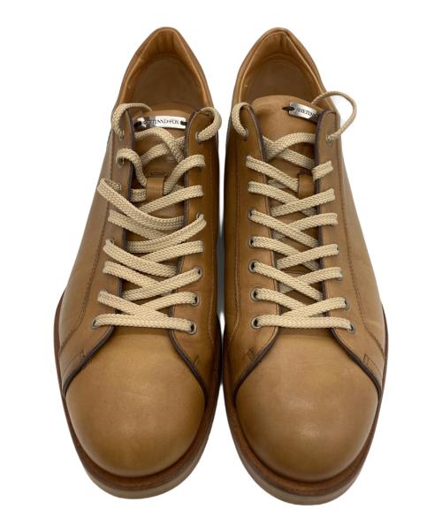 SHETLAND FOX（シェットランドフォックス）SHETLAND FOX (シェットランドフォックス) レザースニーカー ブラウン サイズ:7 1/2の古着・服飾アイテム
