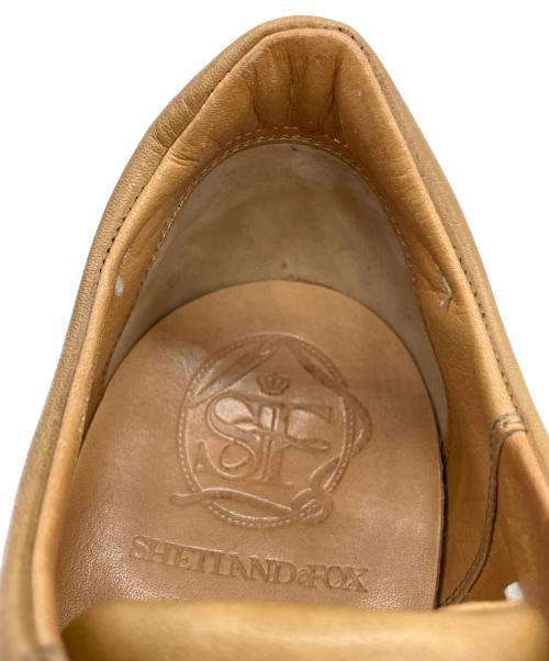 SHETLAND FOX（シェットランドフォックス）SHETLAND FOX (シェットランドフォックス) レザースニーカー ブラウン サイズ:7 1/2の古着・服飾アイテム