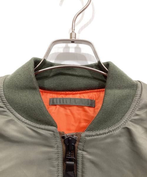 HOUSTON（ヒューストン）HOUSTON (ヒューストン) MA-1ジャケット カーキ サイズ:Lの古着・服飾アイテム