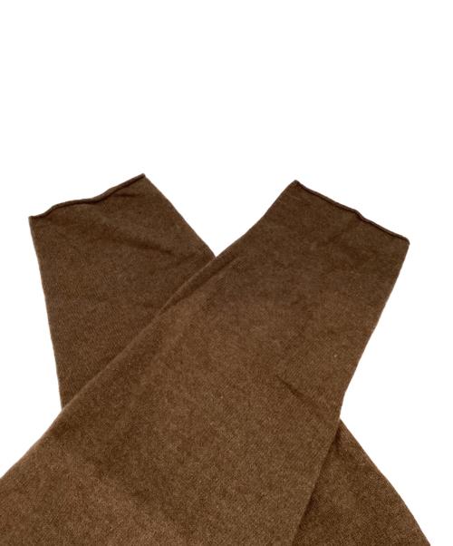 ARGUE（アーギュ）ARGUE (アーギュ) SUPER EXTRA FINE LAMB‘S WOOL T-SHIRT HOLE KNIT AR24AW-AP02 ブラウン サイズ:2の古着・服飾アイテム