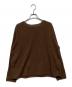 ARGUE（アーギュ）の古着「SUPER EXTRA FINE LAMB‘S WOOL T-SHIRT HOLE KNIT AR24AW-AP02」｜ブラウン
