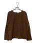 ARGUE (アーギュ) SUPER EXTRA FINE LAMB‘S WOOL T-SHIRT HOLE KNIT AR24AW-AP02 ブラウン サイズ:2：7000円