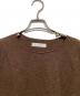 中古・古着 ARGUE (アーギュ) SUPER EXTRA FINE LAMB‘S WOOL T-SHIRT HOLE KNIT AR24AW-AP02 ブラウン サイズ:2：7000円