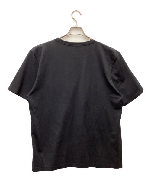 maison kitsune（メゾンキツネ）MAISON KITSUNE (メゾンキツネ) パレロワイヤル ロゴTシャツ ブラック サイズ:XXLの古着・服飾アイテム