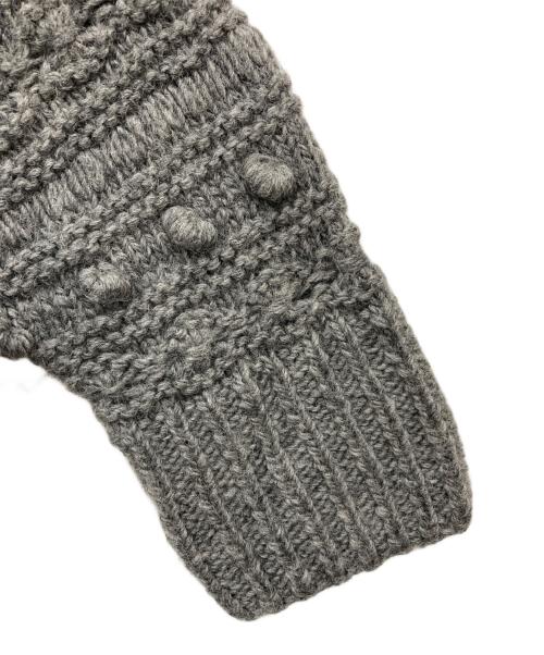 pheeta（フィータ）pheeta (フィータ) Clara フリンジニット グレー サイズ:Freeの古着・服飾アイテム