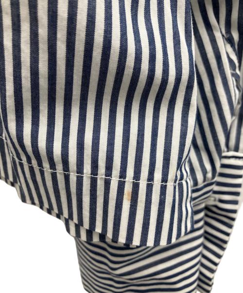 SETTO（セット）SETTO (セット) OKKAKE SHIRT ストライプシャツ ブルー×ホワイト サイズ:SIZEFREEの古着・服飾アイテム