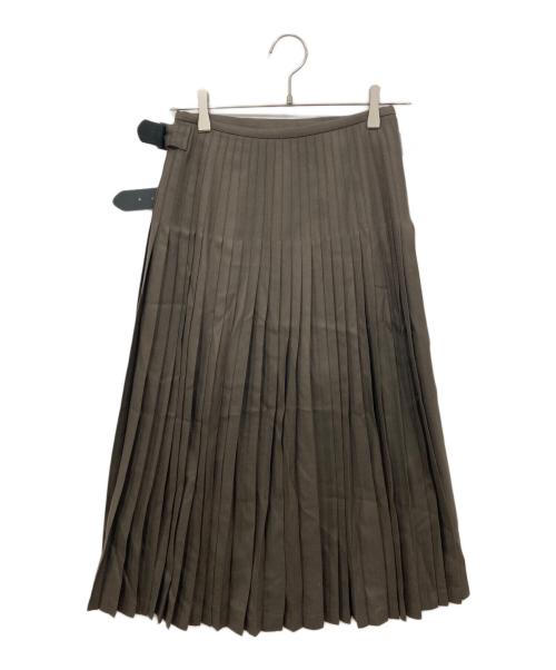 O'NEIL OF DUBLIN（オニールオブダブリン）O'NEIL OF DUBLIN (オニールオブダブリン) ウールラップスカート カーキ サイズ:US6の古着・服飾アイテム