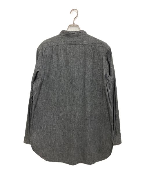 BONCOURA（ボンクラ）BONCOURA (ボンクラ) バンドカラーシャツ グレー サイズ:38の古着・服飾アイテム