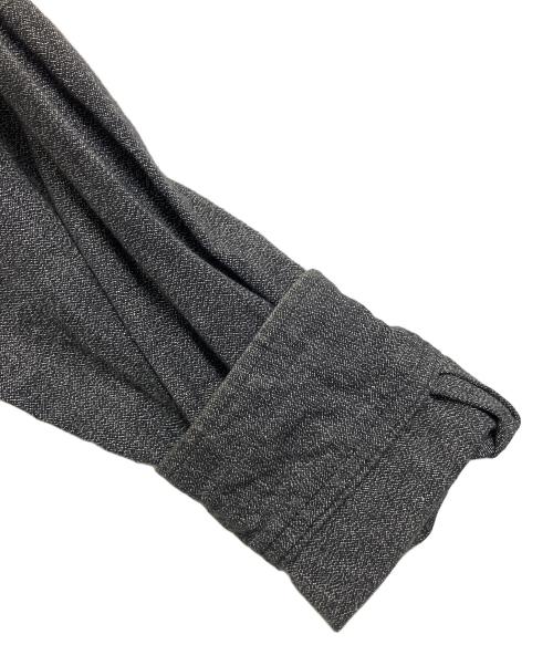 BONCOURA（ボンクラ）BONCOURA (ボンクラ) バンドカラーシャツ グレー サイズ:38の古着・服飾アイテム