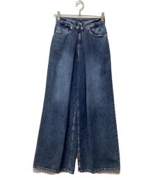 JOHN LAWRENCE SULLIVAN（ジョン ローレンス サリバン）の古着「Womens washed denim wide pants」｜ブルー