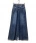 JOHN LAWRENCE SULLIVAN（ジョン ローレンス サリバン）の古着「Womens washed denim wide pants」｜ブルー