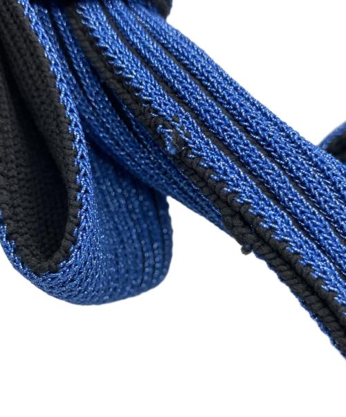 LASTFRAME（ラストフレーム）LASTFRAME (ラストフレーム) COLOR METALLIC OBI BAG ブルーの古着・服飾アイテム