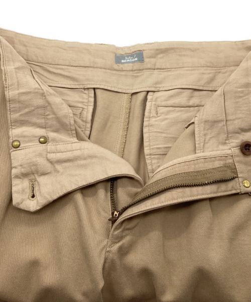 kolor/BEACON（カラービーコン）kolor/BEACON (カラービーコン) 製品染めパッカリングパンツ ベージュ サイズ:2の古着・服飾アイテム