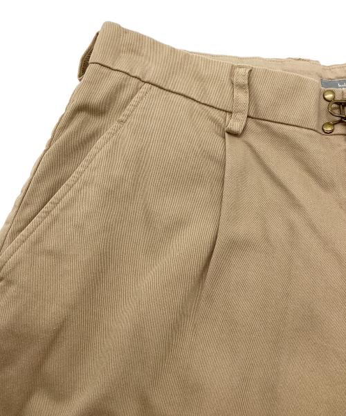 kolor/BEACON（カラービーコン）kolor/BEACON (カラービーコン) 製品染めパッカリングパンツ ベージュ サイズ:2の古着・服飾アイテム