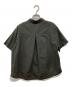 mizuiro-ind (ミズイロインド) ラウンドカラーバイカラーヘムラインシャツ グレー サイズ:-：5000円