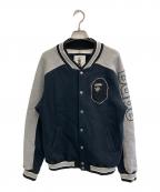 BAPE BY A BATHING APEベイプバイアベイシングエイプ）の古着「スウェットスタジャン」｜ネイビー