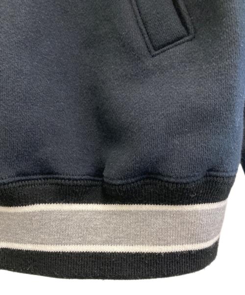 BAPE BY A BATHING APE（ベイプバイアベイシングエイプ）BAPE BY A BATHING APE (ベイプバイアベイシングエイプ) スウェットスタジャン ネイビー サイズ:Sの古着・服飾アイテム