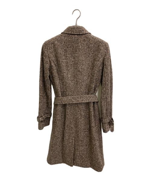 COACH（コーチ）COACH (コーチ) ウールステンカラーコート ブラウン サイズ:4の古着・服飾アイテム