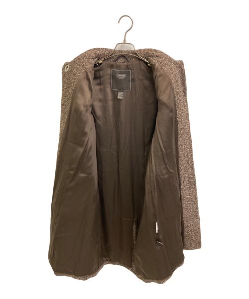 COACH（コーチ）COACH (コーチ) ウールステンカラーコート ブラウン サイズ:4の古着・服飾アイテム