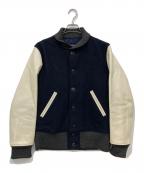 COMME des GARCONS HOMME×Johnson Leathersコムデギャルソン オム×）の古着「スタジャン」｜ネイビー×ホワイト