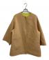 UNITED ARROWS（ユナイテッドアローズ）の古着「バイカラー リバー ミドルコート」｜ベージュ×ライトグリーン