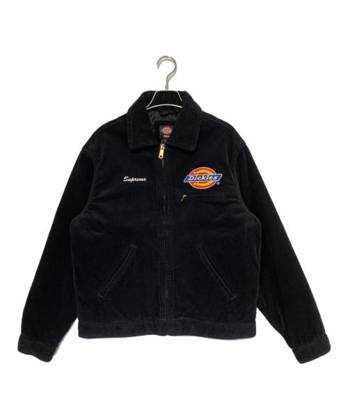 SUPREME（シュプリーム）SUPREME (シュプリーム) Dickies (ディッキーズ) Corduroy Work Jacket ブラック サイズ:Sの古着・服飾アイテム