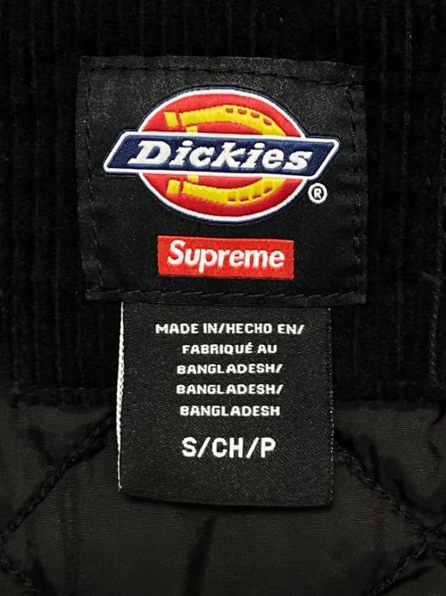 SUPREME（シュプリーム）SUPREME (シュプリーム) Dickies (ディッキーズ) Corduroy Work Jacket ブラック サイズ:Sの古着・服飾アイテム