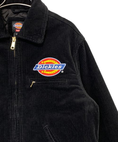 SUPREME（シュプリーム）SUPREME (シュプリーム) Dickies (ディッキーズ) Corduroy Work Jacket ブラック サイズ:Sの古着・服飾アイテム
