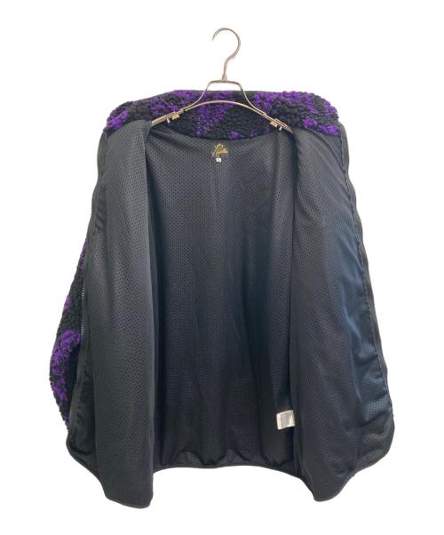 Needles（ニードルズ）Needles (ニードルズ) BEAMS (ビームス) BOA FLEECE JACKET パープル サイズ:Lの古着・服飾アイテム