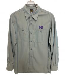 Needles（ニードルズ）の古着「Work Shirt - R/W Gabadine Twill」｜グレー