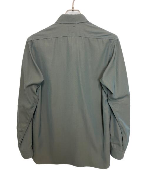 Needles（ニードルズ）Needles (ニードルズ) Work Shirt - R/W Gabadine Twill グレー サイズ:Sの古着・服飾アイテム