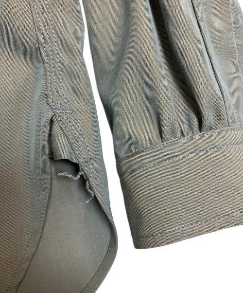 Needles（ニードルズ）Needles (ニードルズ) Work Shirt - R/W Gabadine Twill グレー サイズ:Sの古着・服飾アイテム