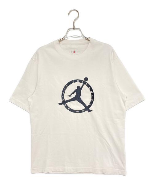 JORDAN（ジョーダン）JORDAN (ジョーダン) OFFWHITE (オフホワイト) ロゴ刺繍Tシャツ ホワイト サイズ:Sの古着・服飾アイテム