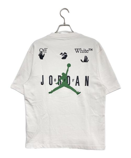 JORDAN（ジョーダン）JORDAN (ジョーダン) OFFWHITE (オフホワイト) ロゴ刺繍Tシャツ ホワイト サイズ:Sの古着・服飾アイテム