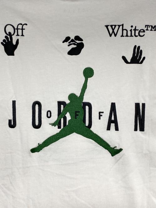 JORDAN（ジョーダン）JORDAN (ジョーダン) OFFWHITE (オフホワイト) ロゴ刺繍Tシャツ ホワイト サイズ:Sの古着・服飾アイテム