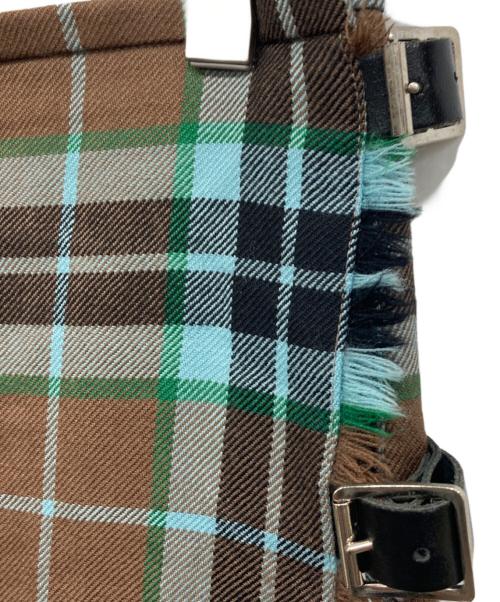 TARA MILLS（タラミルズ）TARA MILLS (タラミルズ) チェックキルトスカート ブラウン サイズ:38の古着・服飾アイテム