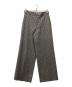 23区（ニジュウサンク）の古着「ウールミルドストレッチチェック ワイドパンツ」｜グレー