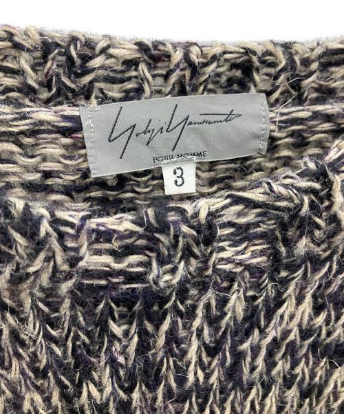 Yohji Yamamoto pour homme（ヨウジヤマモト プールオム）Yohji Yamamoto pour homme (ヨウジヤマモト プールオム) リネン混ニット ブラック サイズ:SIZE3の古着・服飾アイテム